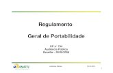 Regulamento Geral de Portabilidade - Anatelanatel.gov.br/Portal/documentos/acontece_anatel/palest...Audiências Públicas 28/09/2006 Fundamentação da proposta 3 • Lei n 9.472,