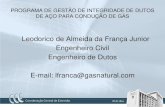 Leodorico de Almeida da França Junior Engenheiro Civil ...sulgas.usuarios.rdc.puc-rio.br/Integridade_Dutos2.pdf · Método de combate as falhas: (4) Limpeza dos locais de falha (6)