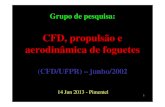 CFD, propulsão e aerodinâmica de foguetesftp.demec.ufpr.br/CFD/projetos/cfd19/Eventos/Pimentel_UFABC_Jun… · 1 Grupo de pesquisa: CFD, propulsão e aerodinâmica de foguetes (CFD/UFPR)