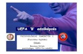 UEFA ‘B’ edzőképzés · 2012. 6. 14. · SPORTPSZICHOLÓGIA. 08/12/2011 A LABDARÚGÁS PSZICHOLÓGIÁJA. 08/12/2011 Erik Erikson (1902-1994) A pszichoszociális fejl ...