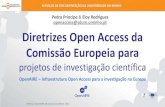 Pedro Príncipe Eloy Rodrigues openaccess@sdum.uminho.pt … · 2016. 1. 14. · Diretrizes Open Access da Comissão Europeia para projetos de investigação científica Pedro Príncipe