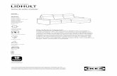 Guia de compra LIDHULT - IKEA · 2021. 2. 9. · 3 Combinações LIDHULT sofá de canto c/5 lugares Dimensão total: 275×275, Alt.102 cm Preço total incluindo capa Gassebol bege