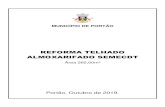 REFORMA TELHADO ALMOXARIFADO SEMECDT - Município de … · 2019. 11. 11. · REFORMA TELHADO ALMOXARIFADO SEMECDT 1. OBJETIVO: A presente especificação tem por objetivo estabelecer