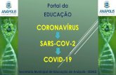 CORONAVÍRUS SARS-COV-2 COVID-19...Comitê Internacional de Taxonomia de Vírus definição do nome do novo coronavírus SARS-CoV-2; Organização Mundial da Saúde (OMS) definição