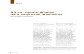 África: oportunidades para empresas brasileiras · 2013. 10. 9. · 20 RBCE 116 Deborah Vieitas e Isabel Aboim são presidente e superintendente-RJ, respectivamente, do Banco Caixa