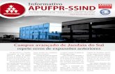 Campus avançado de Jandaia do Sul - APUFPRte acionar judicialmente a empresa de vigilância contratada. Baseado no parecer, em 12 de maio, o pró-reitor de Administração da UFPR,