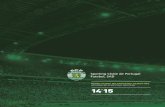 SPORTING CLUBE DE PORTUGAL - Futebol, SAD Relatório e Contas · 2014/15 na Segunda Liga. Em Julho de 2014 a Sporting SAD rescindiu contrato com o treinador da equipa B, Abel Ferreira,
