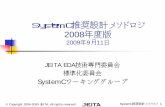 SystemC推奨設計メソドロジ - JEITA 半導体＆システム設計 ......SystemCは、LSIのシステムレベルの設計に使われます。LSIシステム全体 を高速にシミュレーションし、システムアーキテクチャ（CPUやメモリ、周