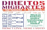 voz! - Museu da Imigração · 2020. 12. 18. · tecerem com migrantes ingressos no Brasil. algumas falam da situação de migrantes brasileiros em outros países. Como os brasileiros