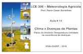 LCE 306 Meteorologia Agrícola · 2018. 6. 25. · Formação do orvalho em gramado orvalho nas primeiras horas da manhã LEB 360 - Meteorologia Agrícola Prof. Sentelhas