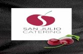 Aperitivos - San Julio Catering · 2021. 6. 3. · bja de quesos especial coffee bja de embutidos especial coffee bja brochetas de fruta natural (20 uds) pastitas de tÉ (24uds) 17,00