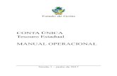 CONTA ÚNICA Tesouro Estadual MANUAL OPERACIONAL · 2019. 8. 23. · conta única é prática internacionalmente reconhecida como essencial para a gestão eficiente das disponibilidades