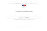 Dissertação de Mestrado · 2020. 10. 7. · Dissertação de Mestrado A Auditoria Interna no desenvolvimento da Indústria 4.0 em Portugal Pedro André da Cruz Agostinho L i s b