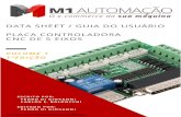Manual Datasheet Interface Placa Controladora CNC 5 Eixos Mach3 com 1 Relés em Português