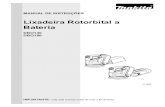 Lixadeira Rotorbital a Bateria - Soma Rental · 2020. 7. 8. · Lixadeira Rotorbital a Bateria DBO140 DBO180 IMPORTANTE: Leia este manual antes de usar a ferramenta. 012886. 2 ...