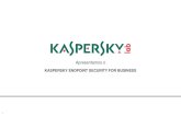 Kaspersky Endpoint Security for Business Introduction€¦ · FERRAMENTAS REMOTAS Acompanhar utilização Gerir renovações Gerir conformidade da licença GESTÃO DE LICENÇAS Gestão