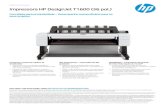 Impressora HP DesignJet T1600 (36 pol.)Adobe PostScrip t 3; Adobe PDF 1.7 Caminhos de impressão Impressão direta a par tir de unidade flash USB, impressão a par tir de pasta de