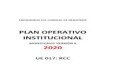 PLAN OPERATIVO INSTITUCIONAL...pluvial en los distritos de Piura, Castilla y Veintiséis de Octubre Dirección de Articulación de Inversiones 2,973,600 69 33 Creación del servicio