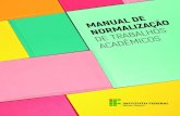 manual normalizacao 2020 - Vestibular IFMG€¦ · Manual de normalização de trabalhos acadêmicos / Instituto Federal de Educação, Ciência e Tecnologia de Minas Gerais ; organizado