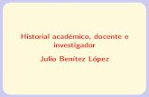 Historial acad´emico, docente e investigador Julio Ben´ıtez Lopezpersonales.upv.es/jbenitez/data/defensa.pdf · 2007. 2. 1. · 1. Geometr´ıa de IR2 y IR3 1.1 La geometr´ıa