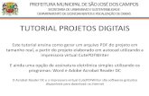 TUTORIAL PROJETOS DIGITAIS - São José dos Campos · 2020. 10. 16. · TUTORIAL PROJETOS DIGITAIS Este tutorial ensina como gerar um arquivo PDF do projeto em tamanho real, a partir