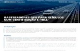 RASTREADORES GPS PARA VEÍCULOS COM CERTIFICAÇÃO E-TOLL