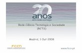 Rede Ciência Tecnologia e Sociedade (RCTS) Madrid, 1 Out 2008