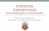 EVENTOS ESPORTIVOS organização e produção