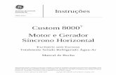 Custom 8000 Motor e Gerador Síncrono Horizontal