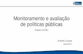 Monitoramento e avaliação de políticas públicas