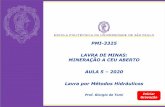 PMI-3325 LAVRA DE MINAS: MINERAÇÃO A CEU ABERTO AULA 5 ...