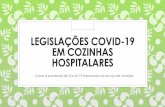 Legislações covid-19 em cozinhas hospitalares