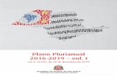 Plano Plurianual 2016-2019 – vol. I