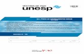 Prova - UNESP 2020 - 1ª Fase