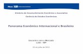 Panorama Econômico Internacional e Brasileiro