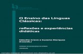O Ensino das Línguas Clássicas - Universidade de Coimbra