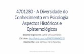 4701280 - A Diversidade do Conhecimento em Psicologia ...