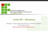 Aula 09 Herança - ifrn.edu.br