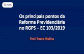 Os principais pontos da Reforma Previdenciária no RGPS EC ...