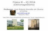 Física III – IQ 2014