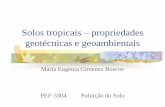 Solos tropicais propriedades geotécnicas e geoambientais