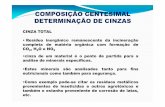COMPOSIÇÃO CENTESIMAL DETERMINAÇÃO DE CINZAS