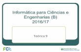 Informática para Ciências e Engenharias (B) 2016/17