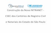 Construção da CSEC dos cartórios notariais do Estado de ...