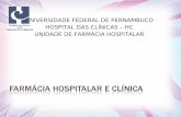 UNIVERSIDADE FEDERAL DE PERNAMBUCO Hospital das …