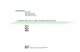 CHECKLIST DE PROCESSOS - IFSULDEMINAS