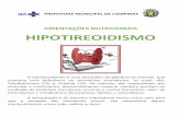 ORIENTAÇÕES NUTRICIONAIS HIPOTIREOIDISMO
