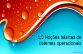 1.3 Noções básicas de sistemas operacionais