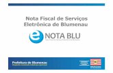 Nota Fiscal de Serviços Eletrônica de Blumenau