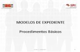 MODELOS DE EXPEDIENTE Procedimentos Básicos